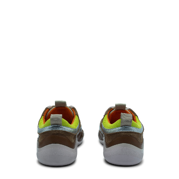 Ondina sneakers cuoio/rosa/argento/giallo