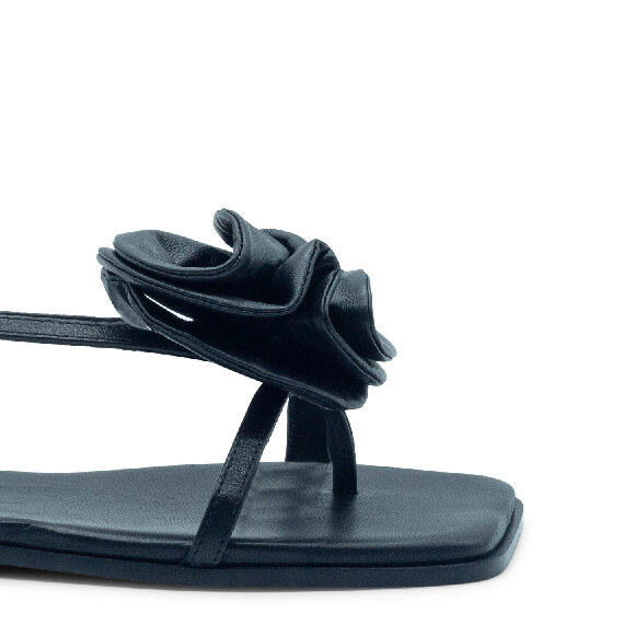 Square open sandalo rose nero