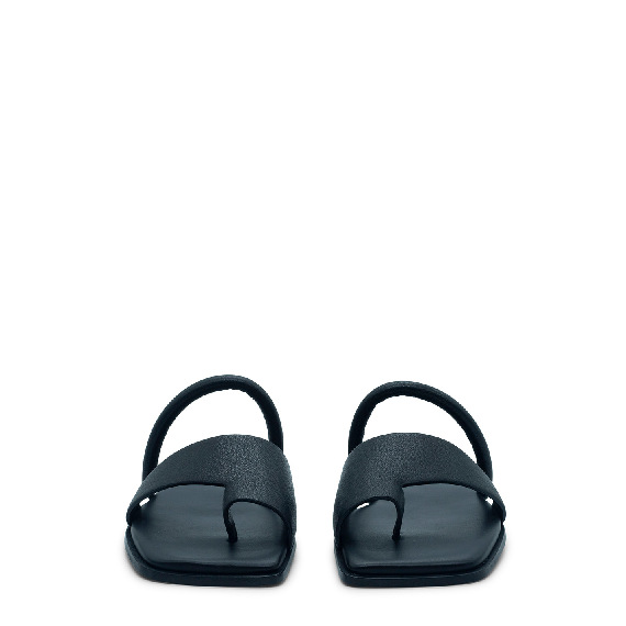 Square open sandalo monodito nero